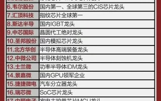 科技龙头股票一览表最新：投资科技浪潮中的稳固礁石，轻松把握高增长机会