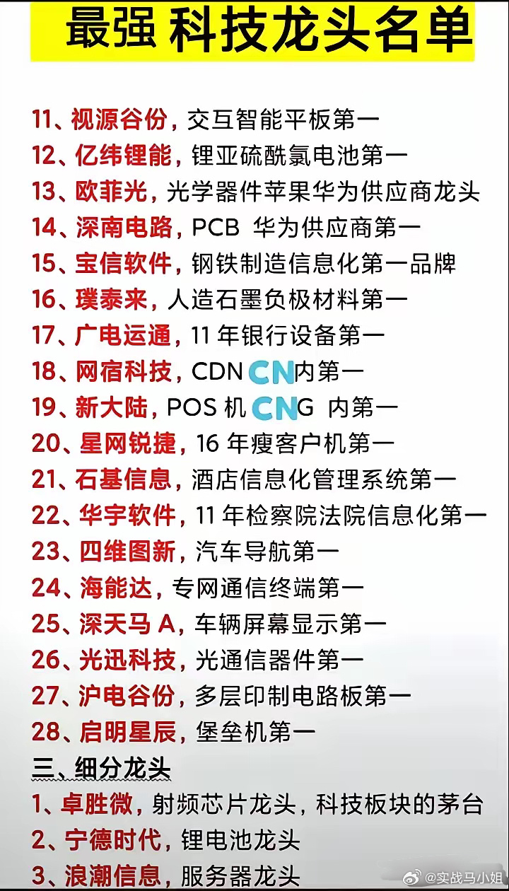 科技类股票十大龙头排名：投资未来科技巨头的完整指南-第2张图片-金科未来录